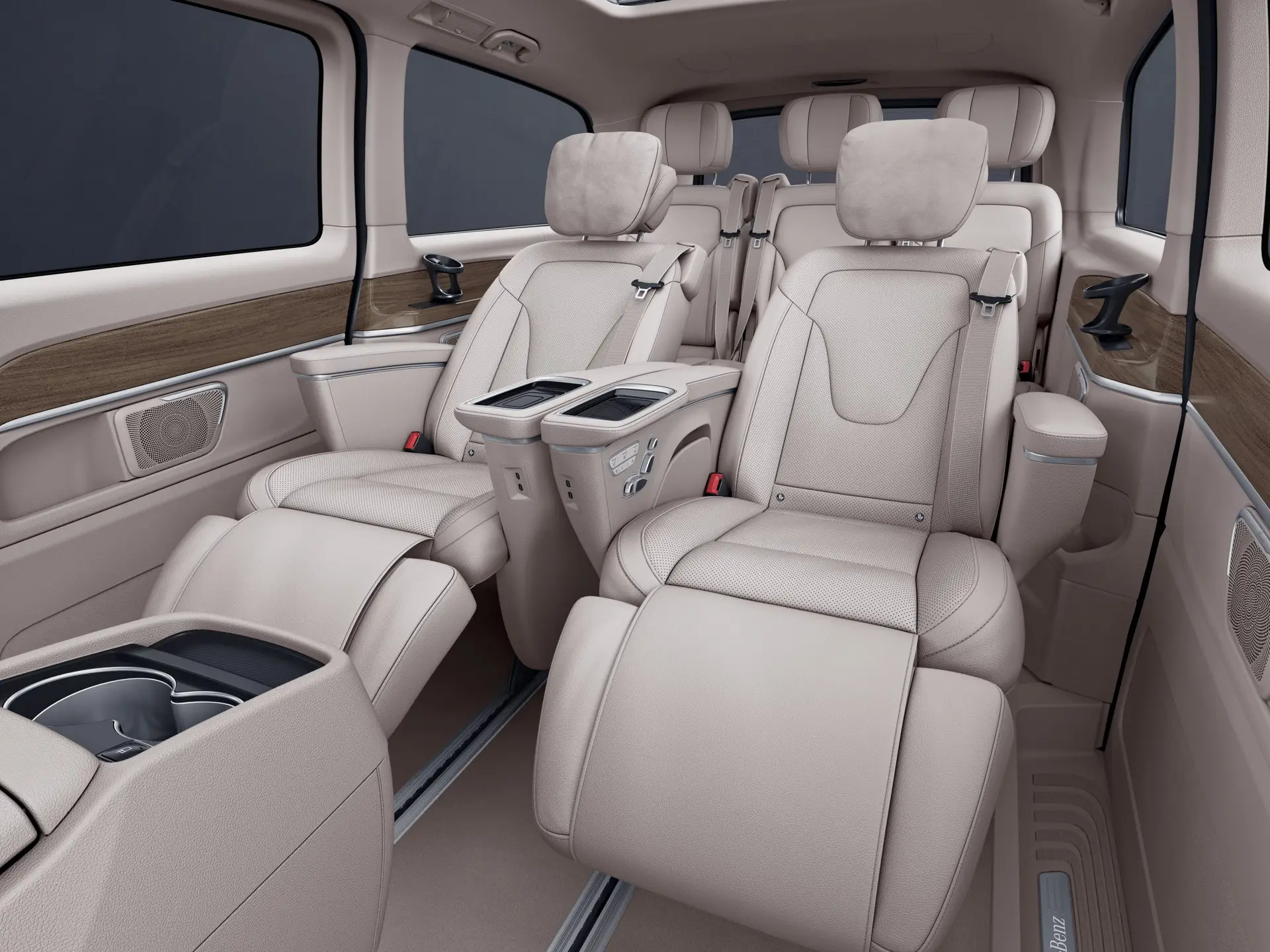 Intérieur voiture avec chauffeur à Val Thorens - Mercedes Classe V